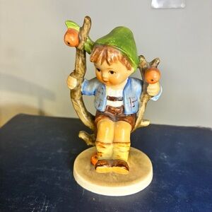 Hummel Goebel “apple tree boy” Charming Boy Figurine with Green Hat, with a flaw